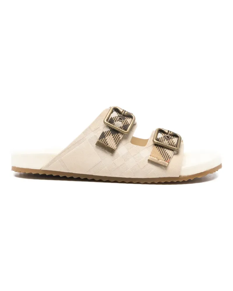 Burberry Sandalen mit Karomuster - Nude Nude