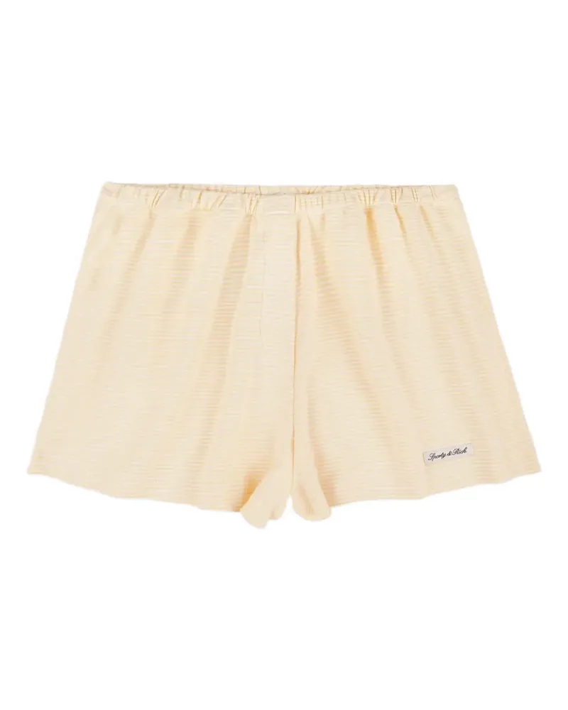 SPORTY & RICH House striped shorts - Gelb Gelb