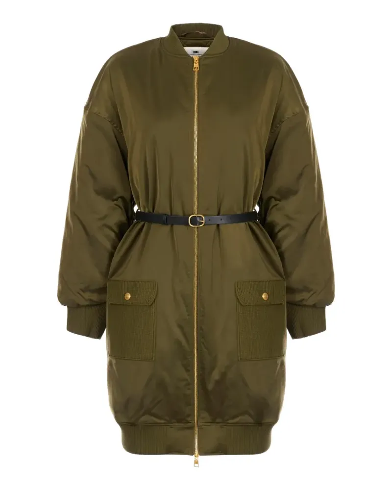 Elisabetta Franchi Daunenjacke aus Voile-Stoff - Grün Grün