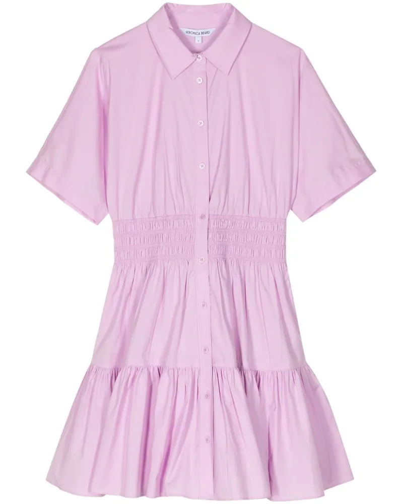 Veronica Beard Gestuftes Greta Hemdkleid - Violett Violett