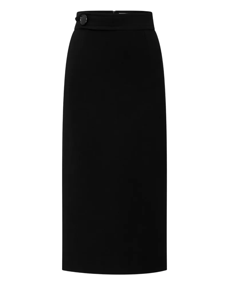 JANE Atelier West button-fastening midi skirt - Schwarz Schwarz