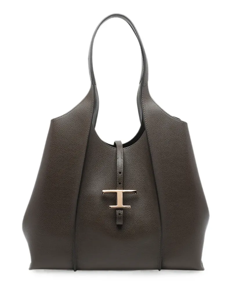 TOD'S medium T-Timeless leather tote bag - Grün Grün