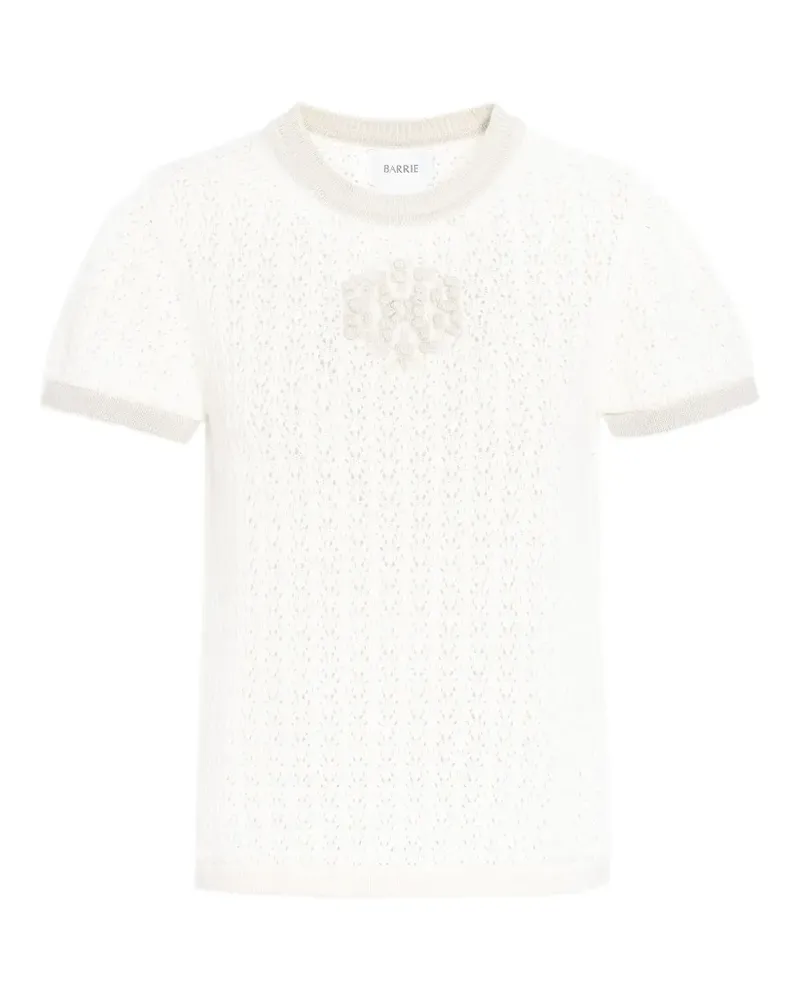 Barrie Gestricktes Oberteil mit Logo-Applikation - Nude Nude