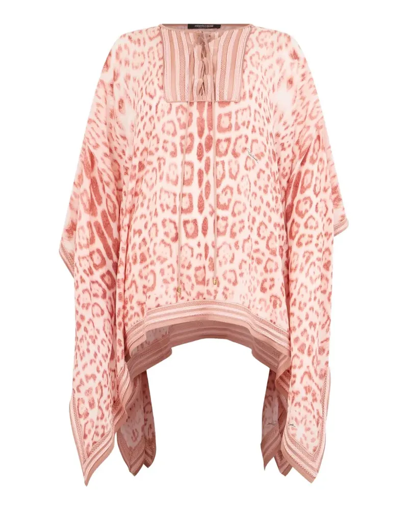 Roberto Cavalli leopard-print kaftan - Rosa Rosa