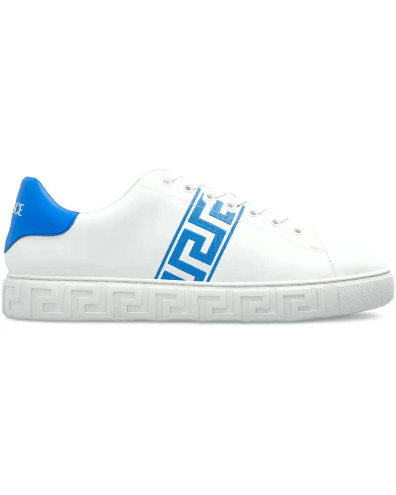 Versace Sneakers mit Greca-Detail - Weiß Weiß