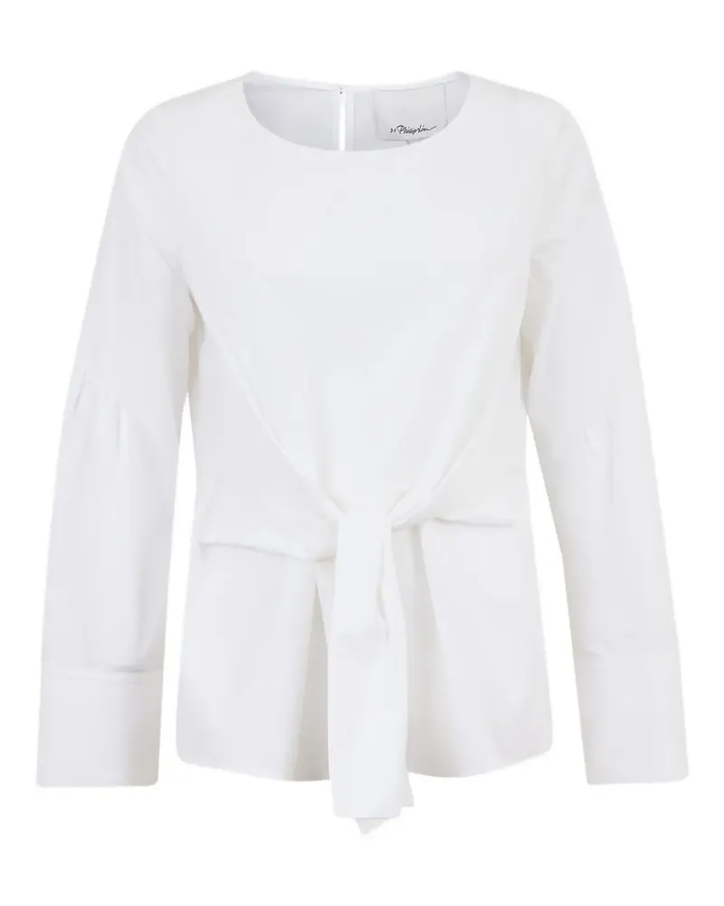 3.1 phillip lim Bluse mit Knotendetail - WHITE White