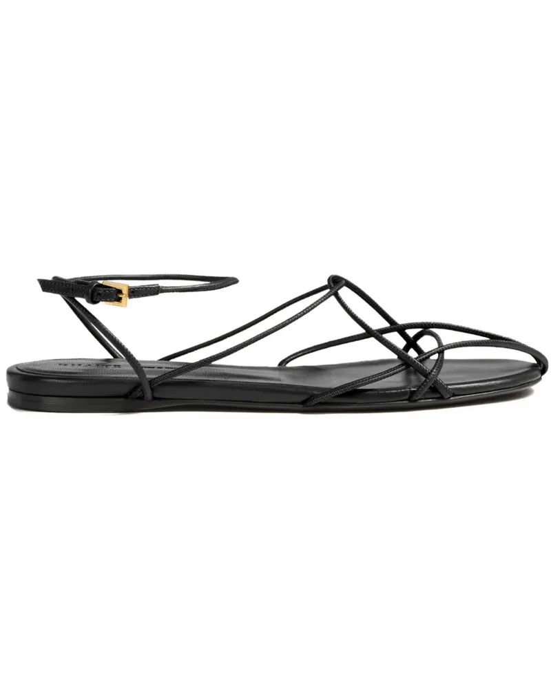 KHAITE Lou Sandalen mit Schnürung - Schwarz Schwarz