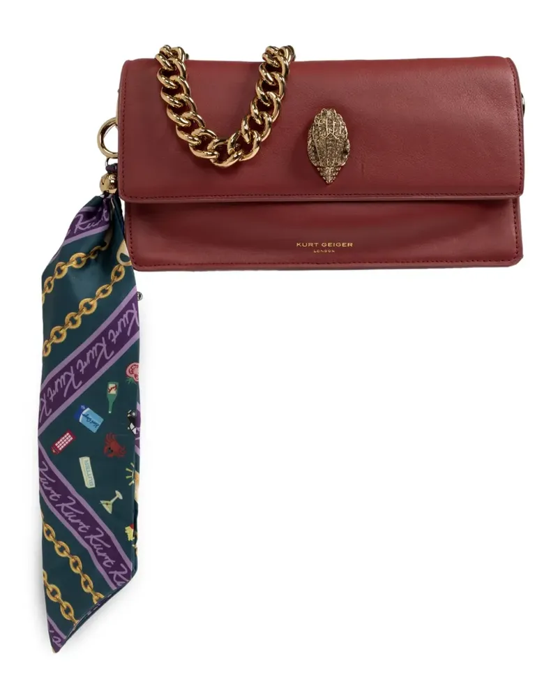 Kurt Geiger Weiche Sloane Schultertasche - Rot Rot