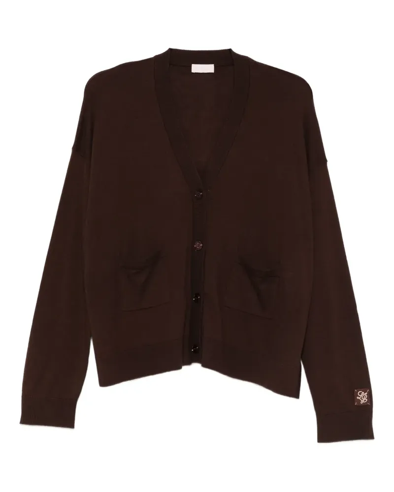Liu Jo Cardigan mit aufgesetzter Tasche - Braun Braun