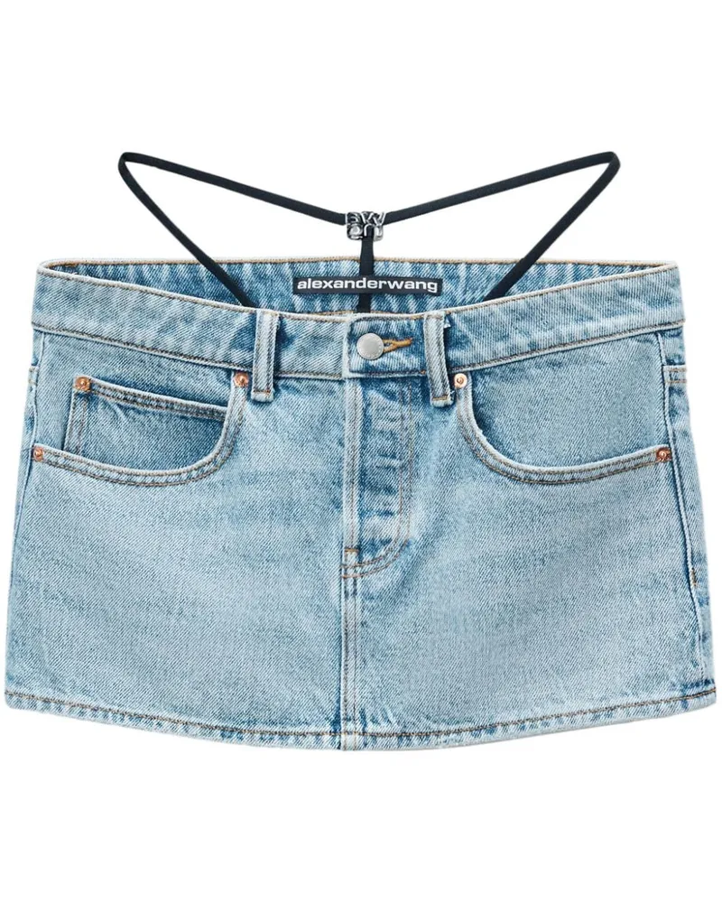 Alexander Wang Tief sitzender Jeansrock - Blau Blau