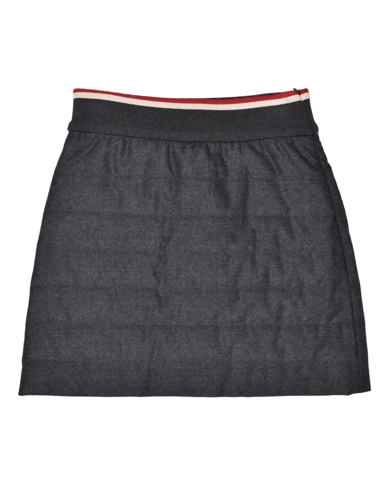 Brunello Cucinelli quilted cashmere mini skirt - Grau Grau