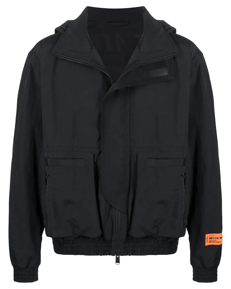 Heron Preston Jacke mit Logo-Print - Schwarz Schwarz