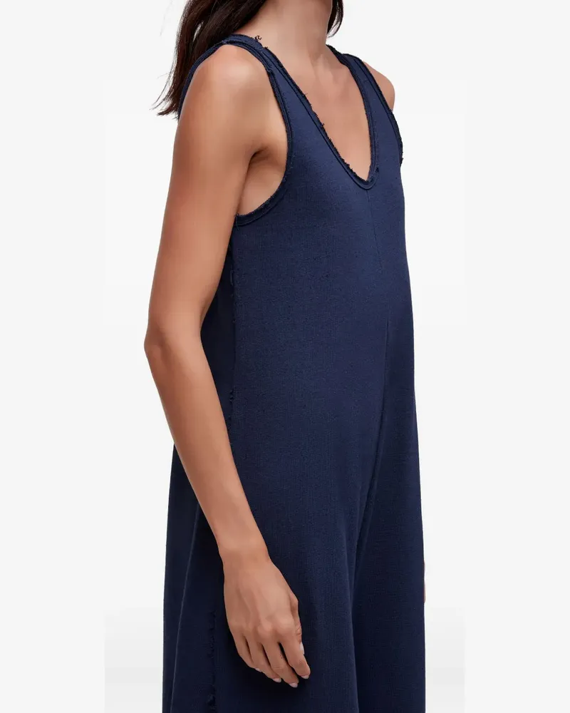 Osklen Ausgefranster Jumpsuit - Blau Blau