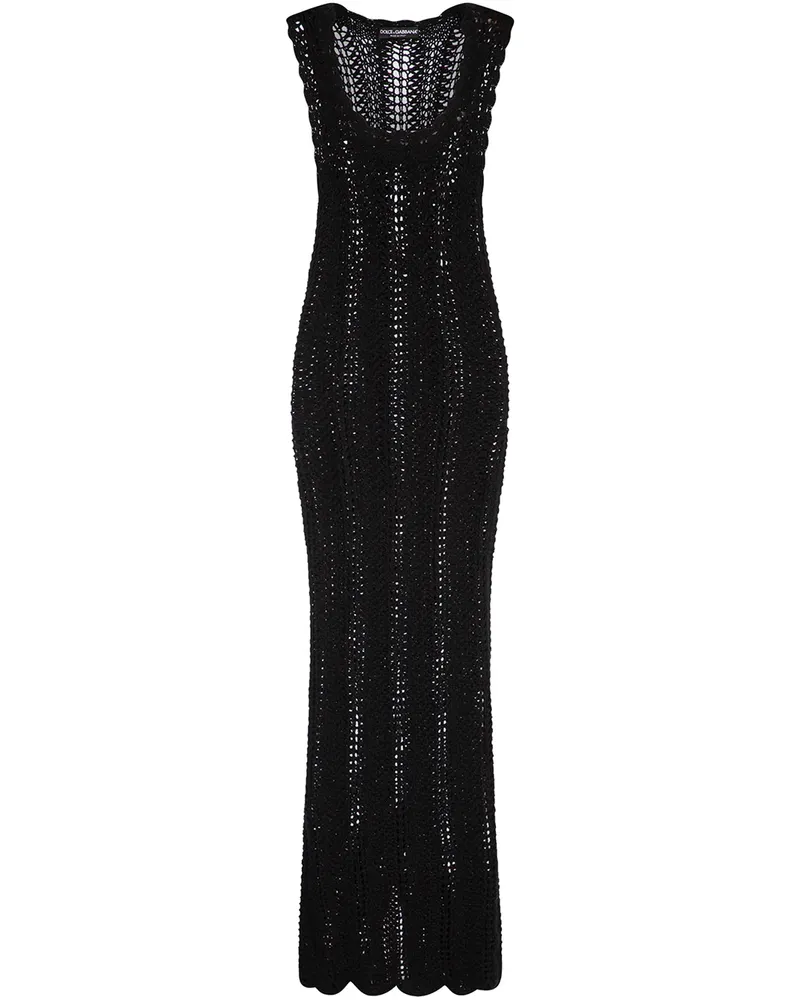 Dolce & Gabbana Gehäkeltes Kleid - Schwarz Schwarz