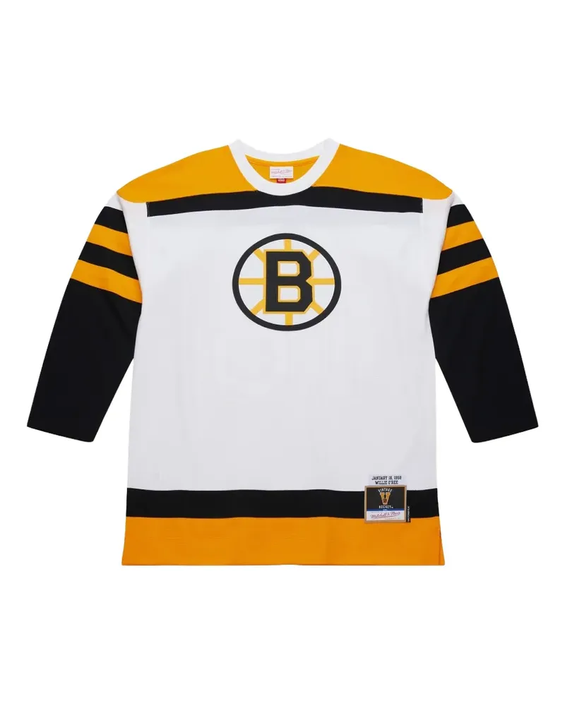 Mitchell & Ness x NHL Boston Bruins Willie O'Ree Trikot - Weiß Weiß