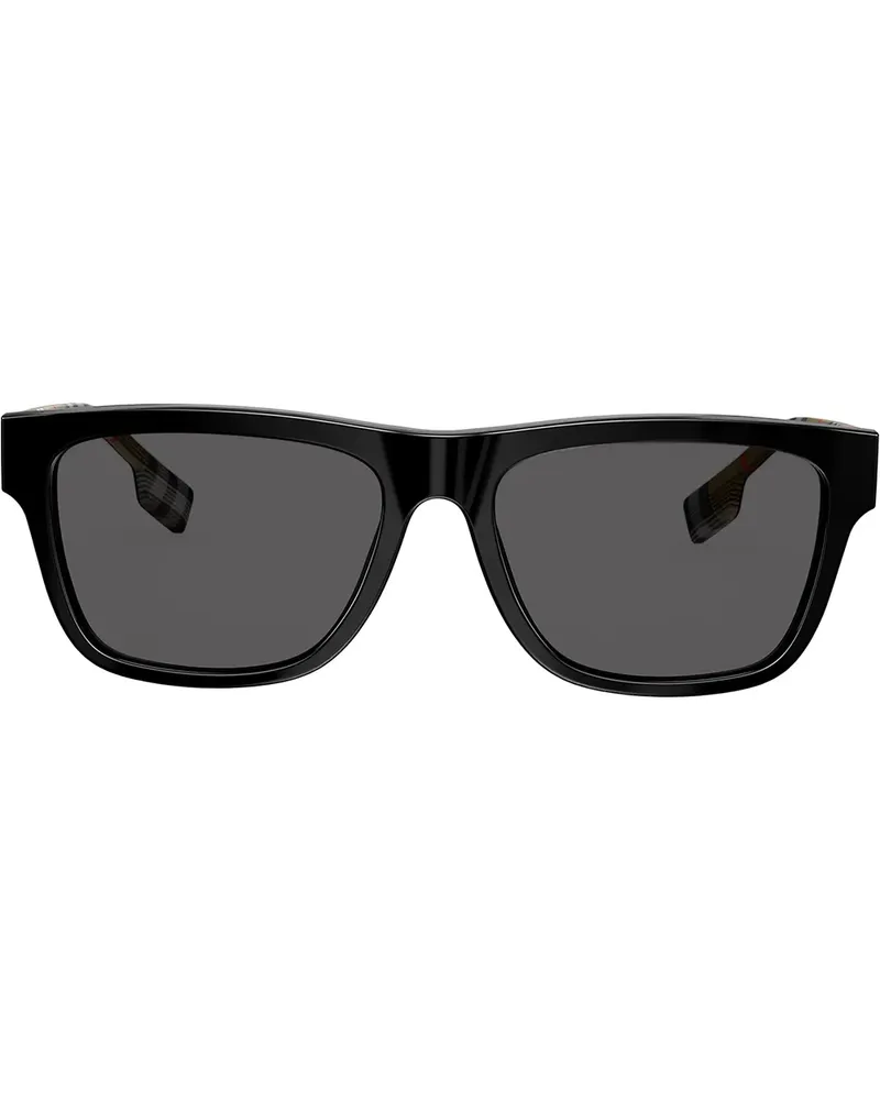 Burberry Eckige Sonnenbrille - Schwarz Schwarz