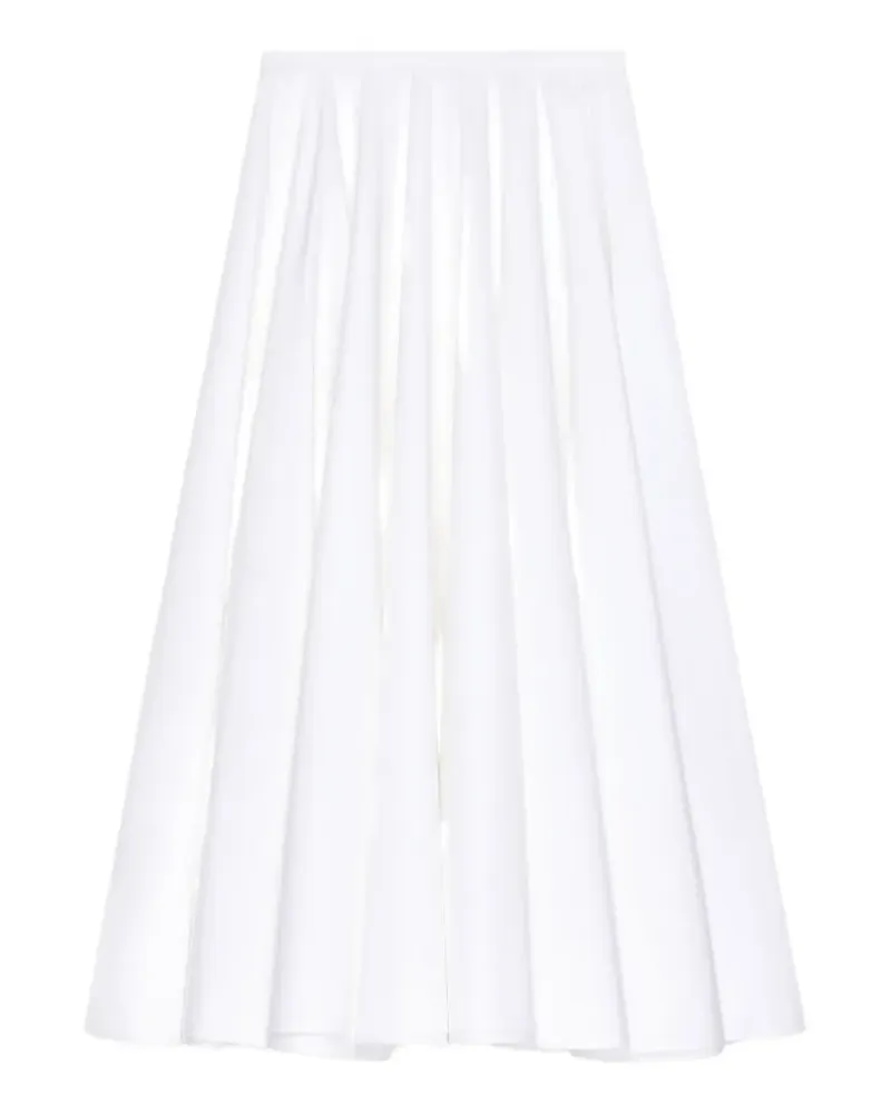 Givenchy Langer Rock aus Popeline - Weiß Weiß
