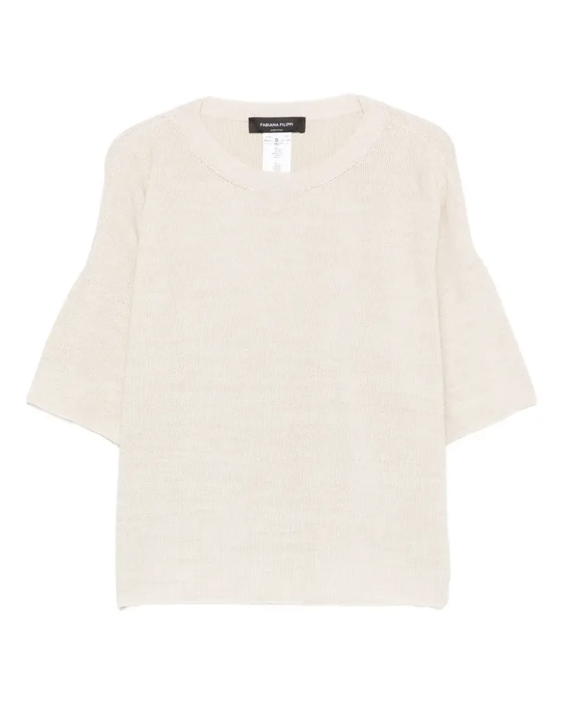 Fabiana Filippi short-sleeve sweater - Nude Nude