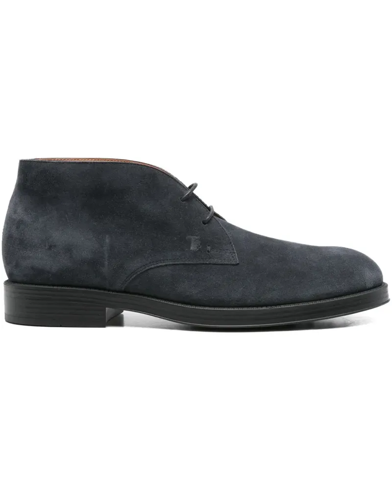 TOD'S Chukka Schnürstiefel aus Wildleder - Blau Blau