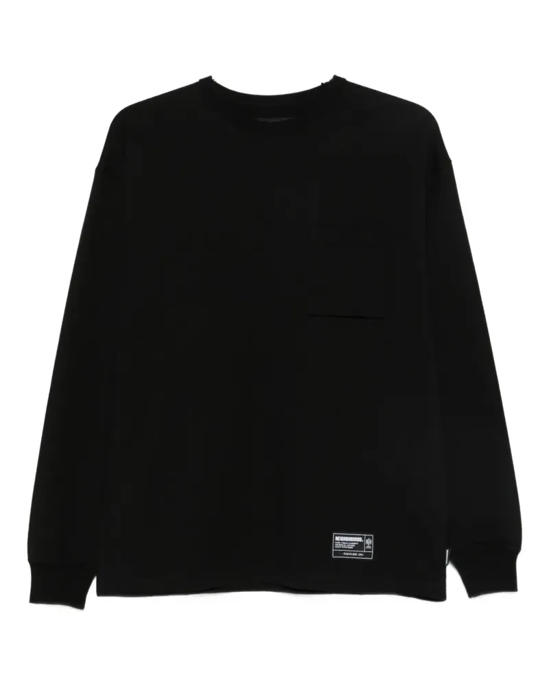 Neighborhood T-Shirt mit Logo-Patch - Schwarz Schwarz