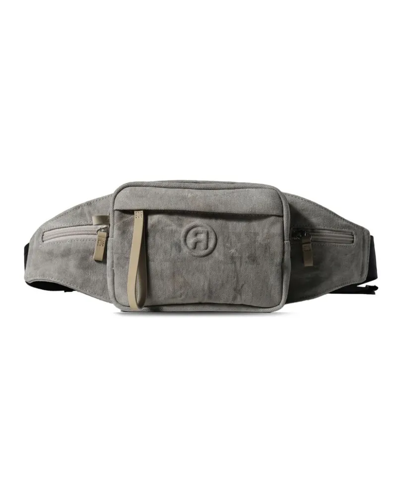 READYMADE Gürteltasche mit Text-Print - Grau Grau