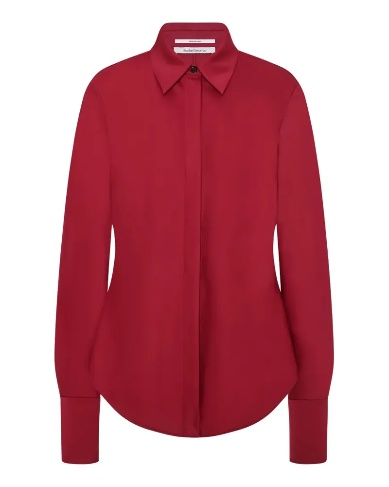 Another Tomorrow bias-cut shirt - Rot Rot
