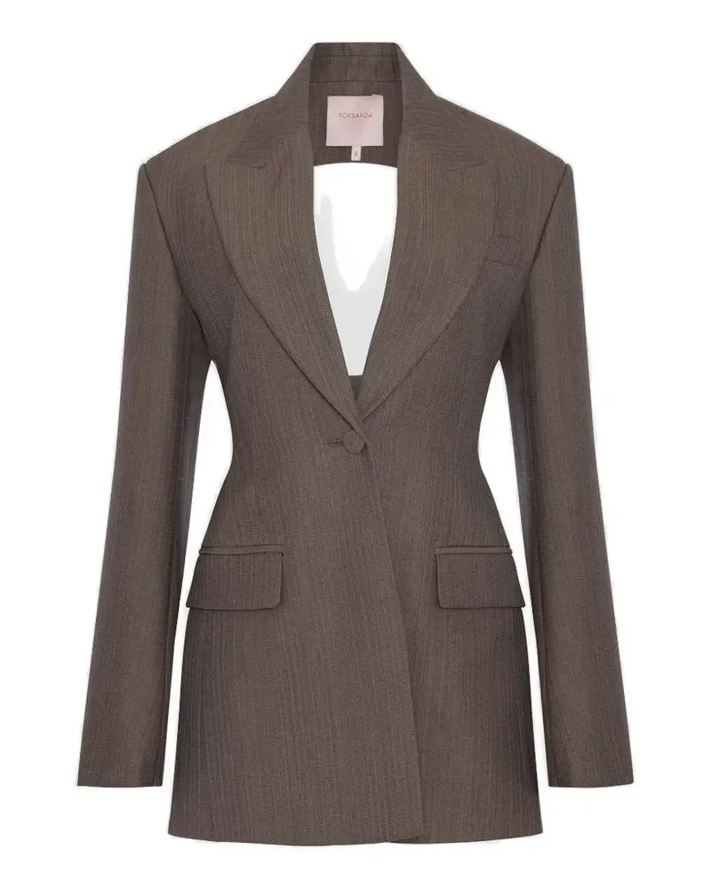 Roksanda Ilincic Ivara cut-out wool blazer - Braun Braun