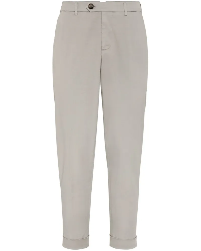 Brunello Cucinelli Hose mit Tapered-Bein - Nude Nude
