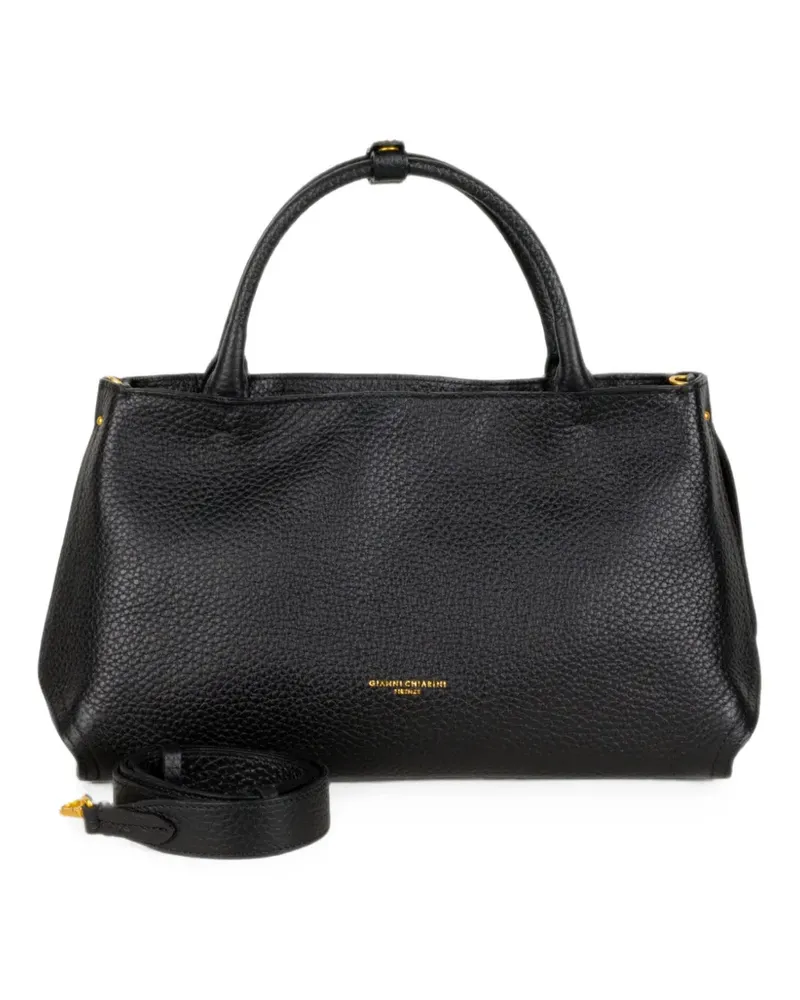 Gianni Chiarini Amal grainy leather tote bag - Schwarz Schwarz