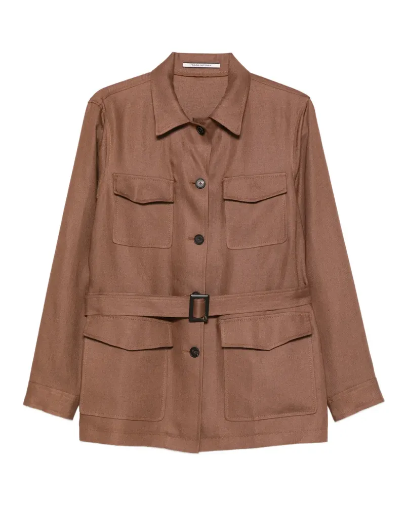 Tagliatore Lauren Jacke mit Gürteltasche - Braun Braun