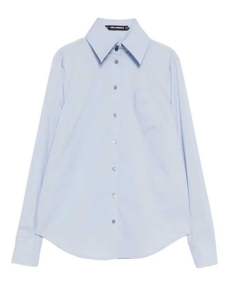 Karl Lagerfeld poplin long-sleeve shirt - Blau Blau