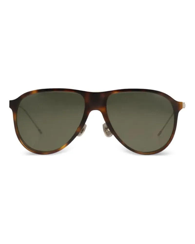 Brunello Cucinelli Sonnenbrille aus Titan - Braun Braun