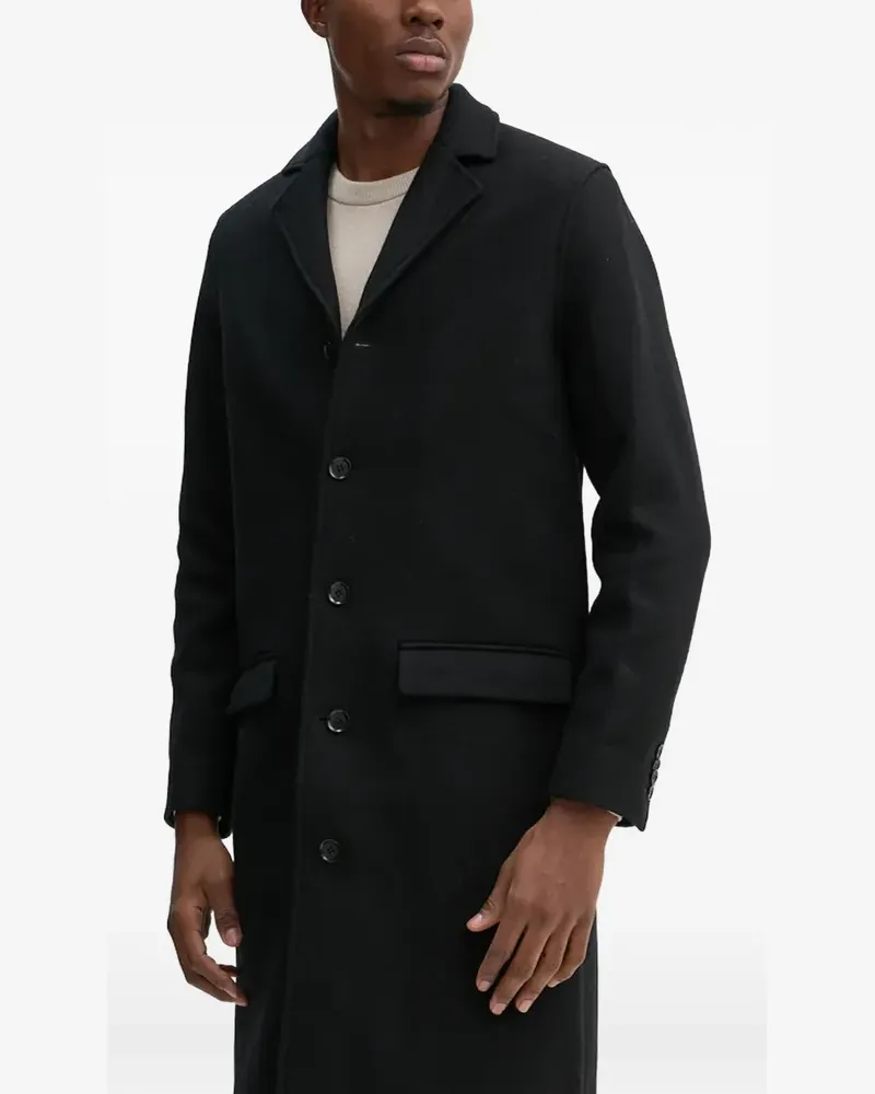 Samsøe & Samsøe Satesfa Mantel mit Knöpfen - Schwarz Schwarz