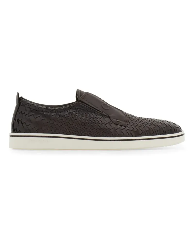 Ferragamo Slip-On-Sneakers - Braun Braun