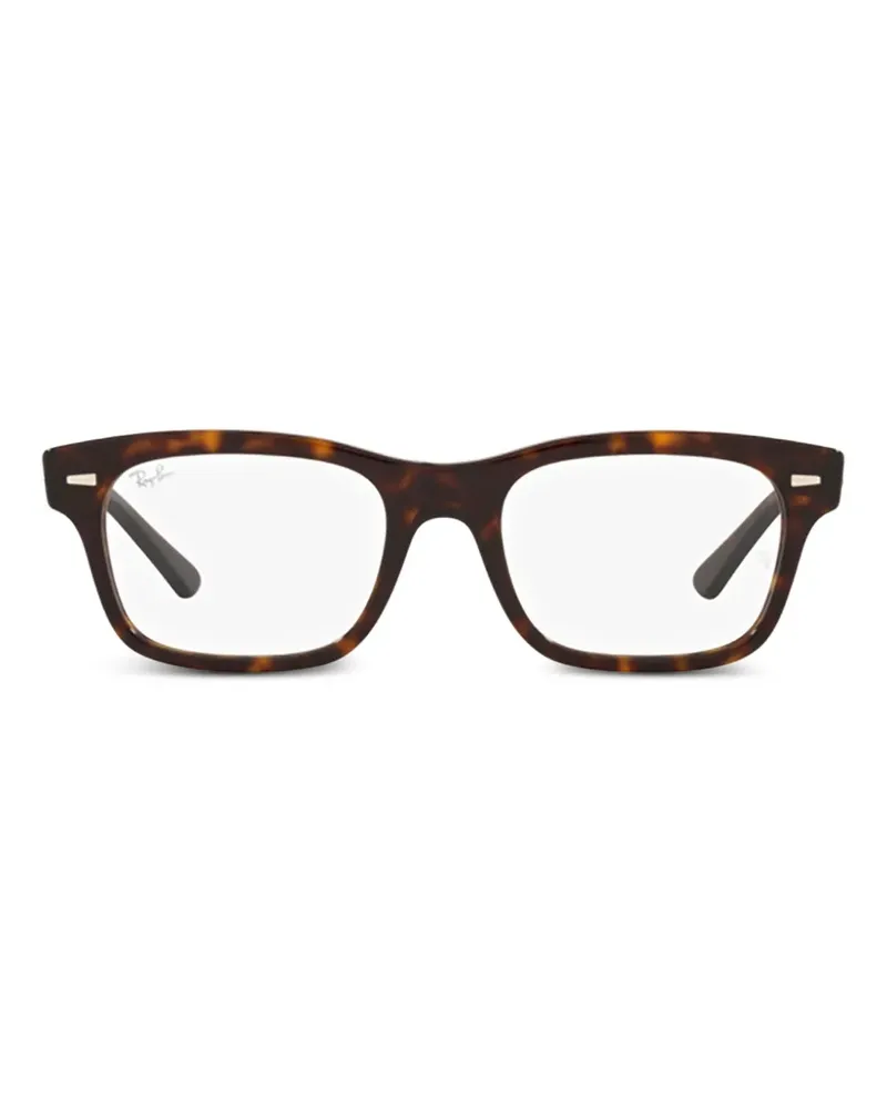 Ray Ban Brille mit eckigem Gestell - Braun Braun