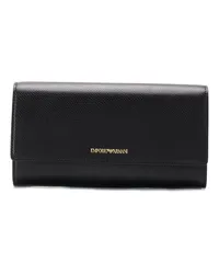 Emporio Armani Klassisches Portemonnaie Schwarz