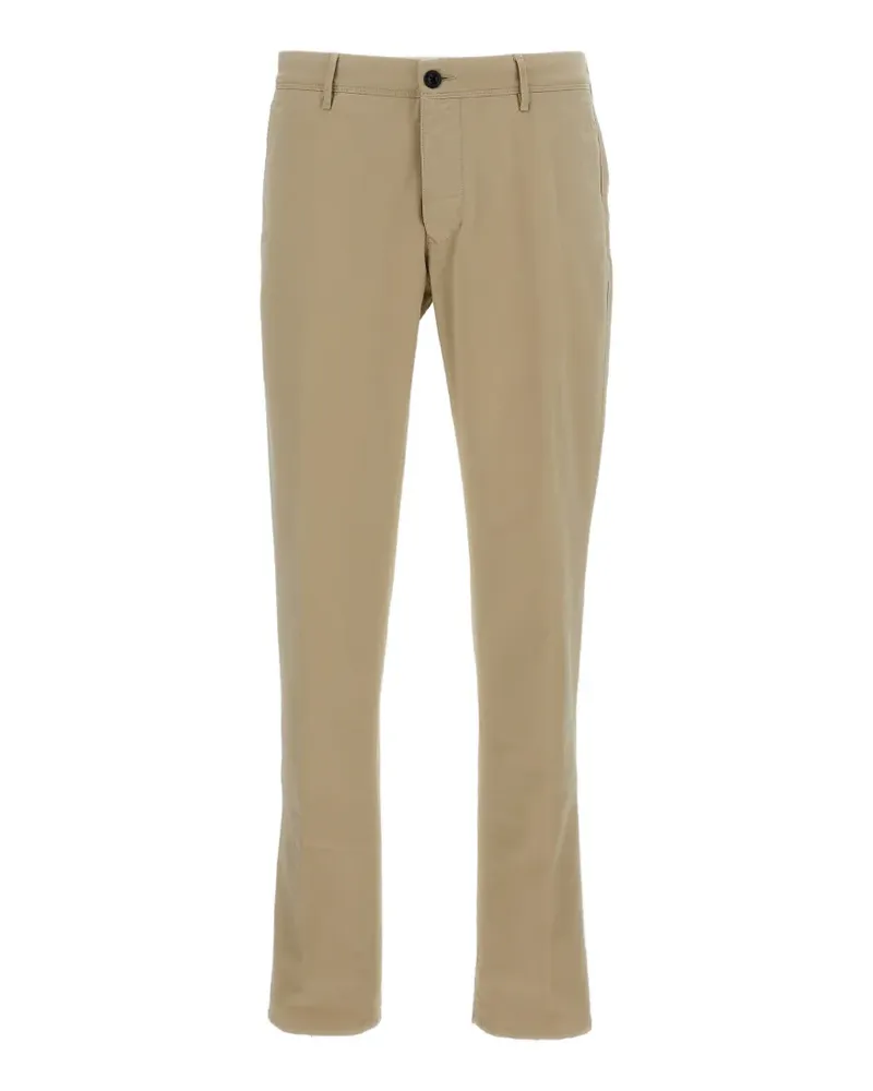 Incotex straight-leg cotton trousers - Nude Nude