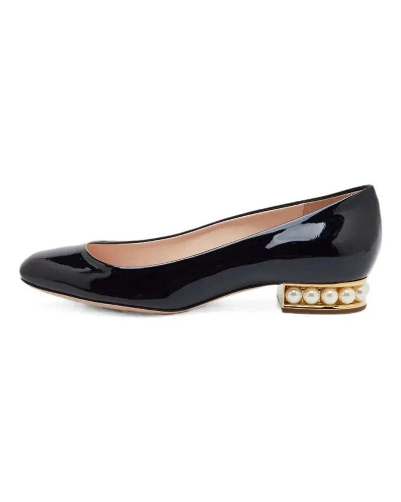 Nicholas Kirkwood leather heeled pumps - Schwarz Schwarz