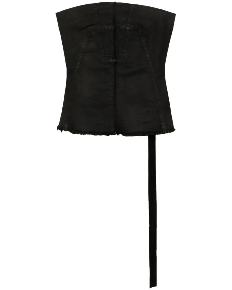 DRKSHDW by Rick Owens Bustier - Schwarz Schwarz