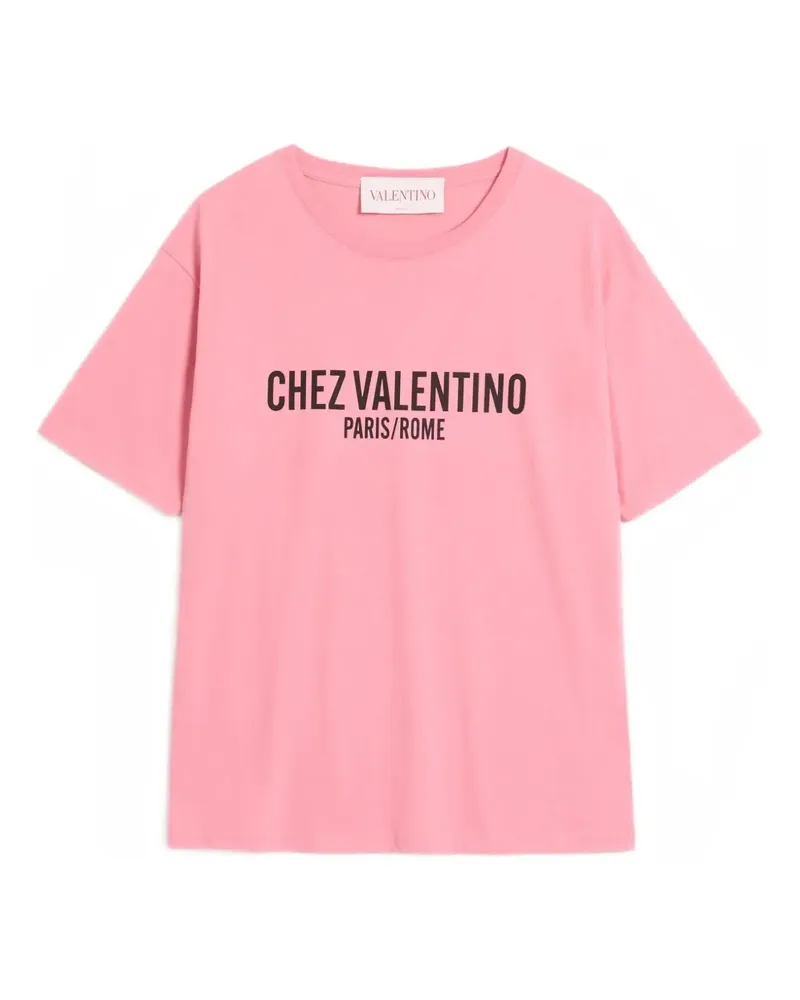 Valentino Garavani T-Shirt mit Chez-Print - Rosa Rosa