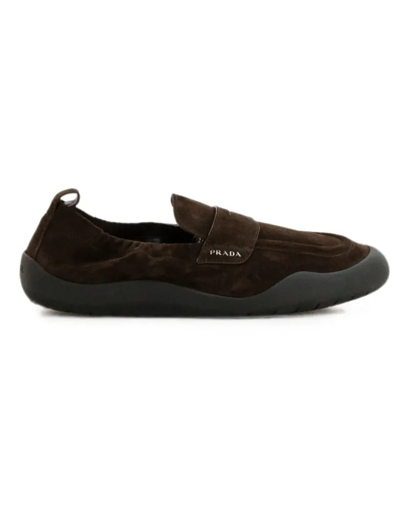 Prada Speedrock suede slip-on loafers - Braun Braun