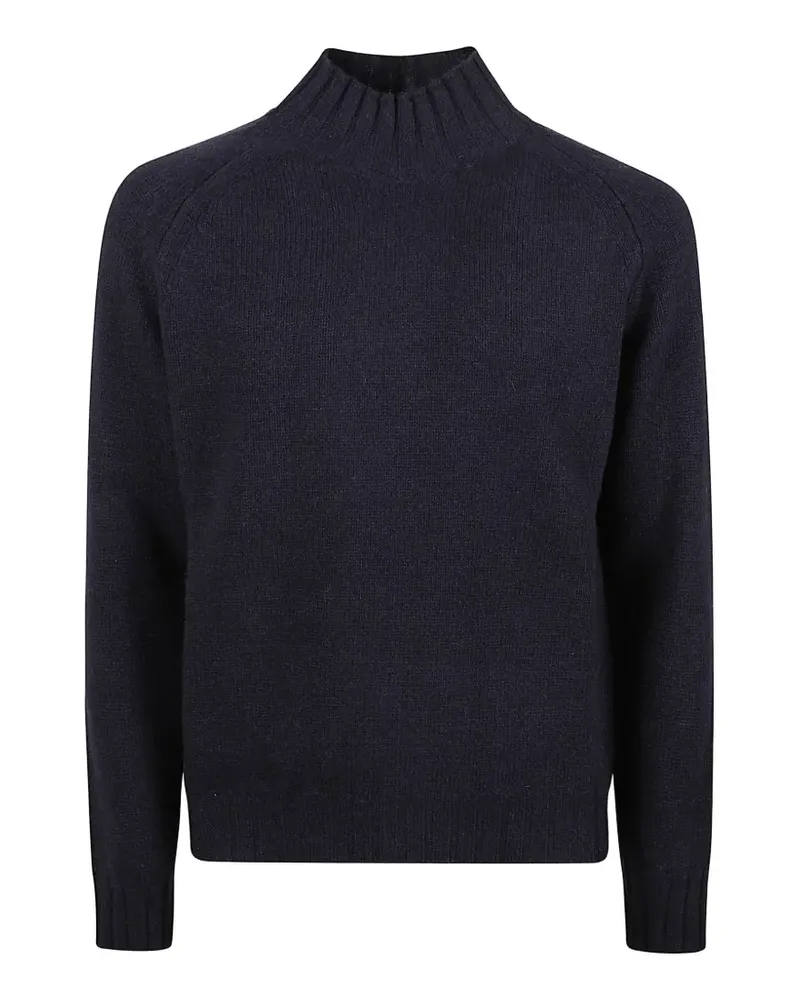 ARAGONA mock-neck raglan-sleeve sweater - Blau Blau