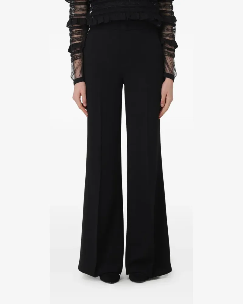 Twin-Set logo-plaque trousers - Schwarz Schwarz