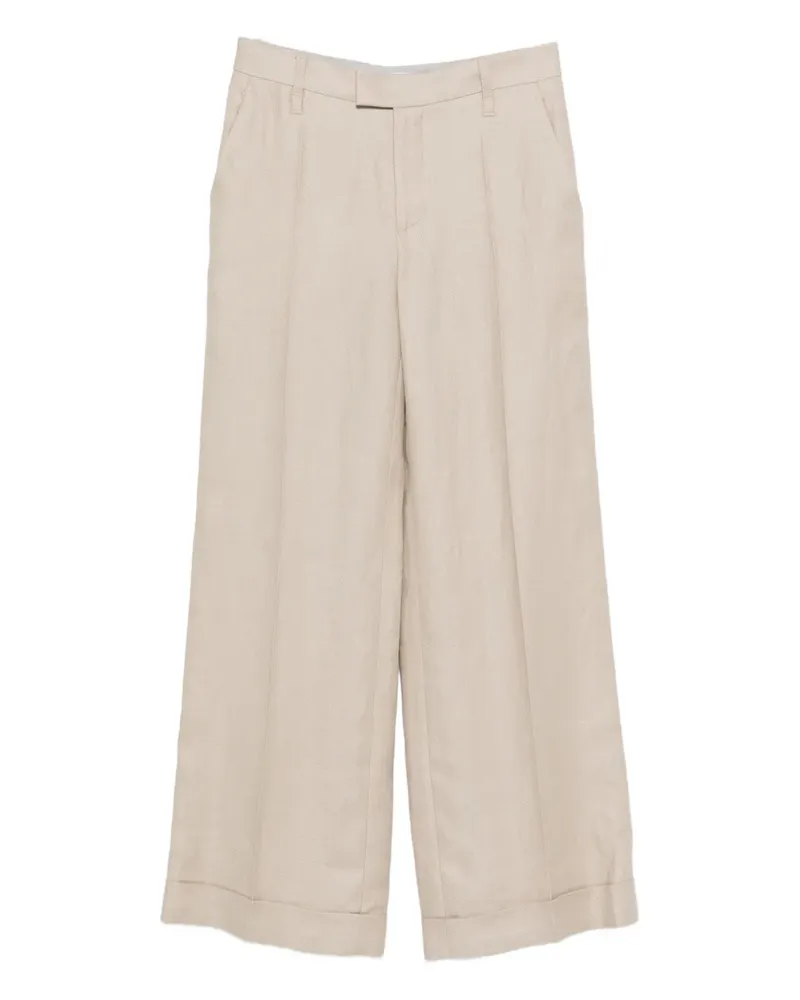 Brunello Cucinelli pleated trousers - Nude Nude