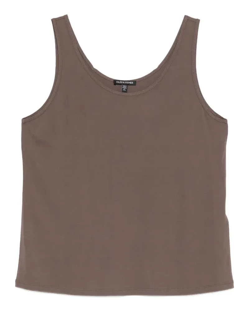 Eileen Fisher Langarmshirt mit Rundhalsausschnitt - Braun Braun