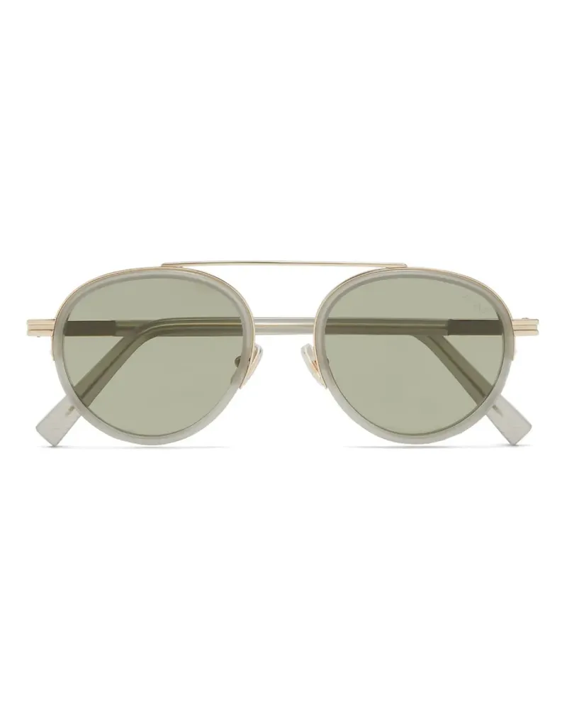 Ermenegildo Zegna Orizzonte II Sonnenbrille mit rundem Gestell - Grün Grün