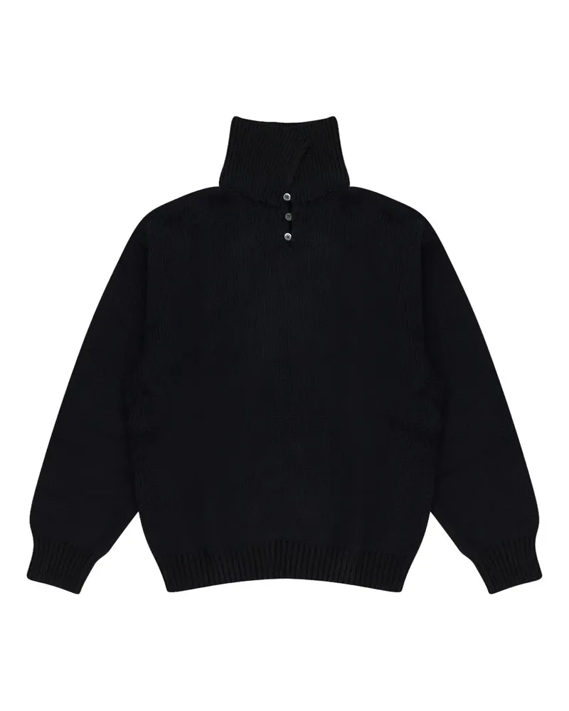 Aimé Leon Dore Rollkragenpullover mit Knöpfen - Blau Blau