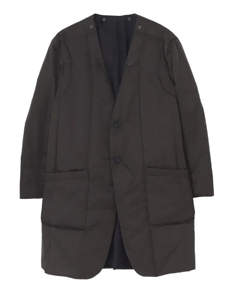 Yohji Yamamoto reversible button-fastening coat - Nude Nude