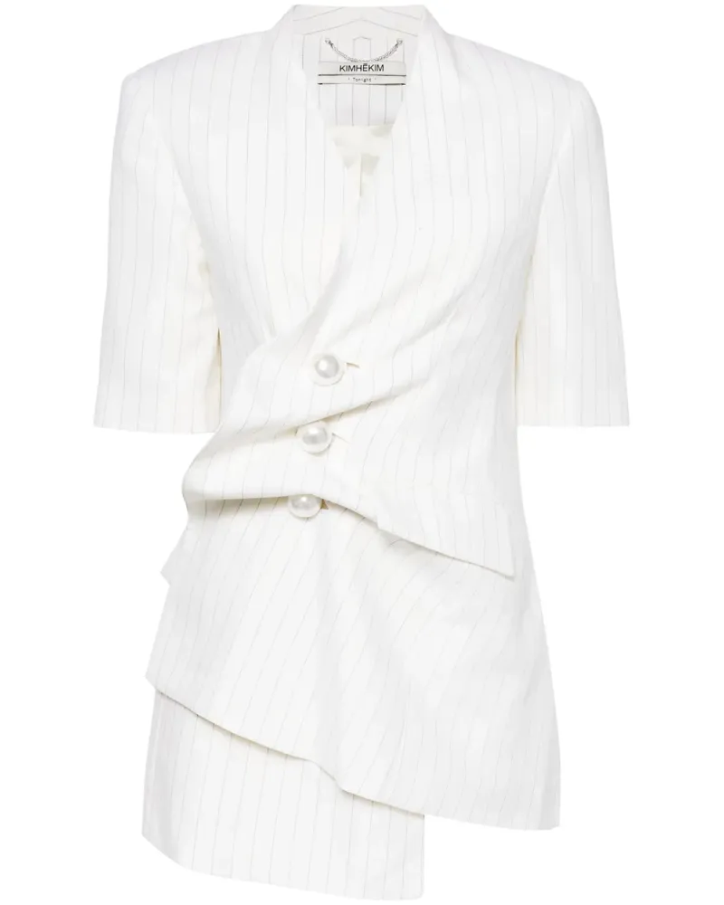 KIMHEKIM Kurzärmeliger Blazer mit Raffung - Nude Nude