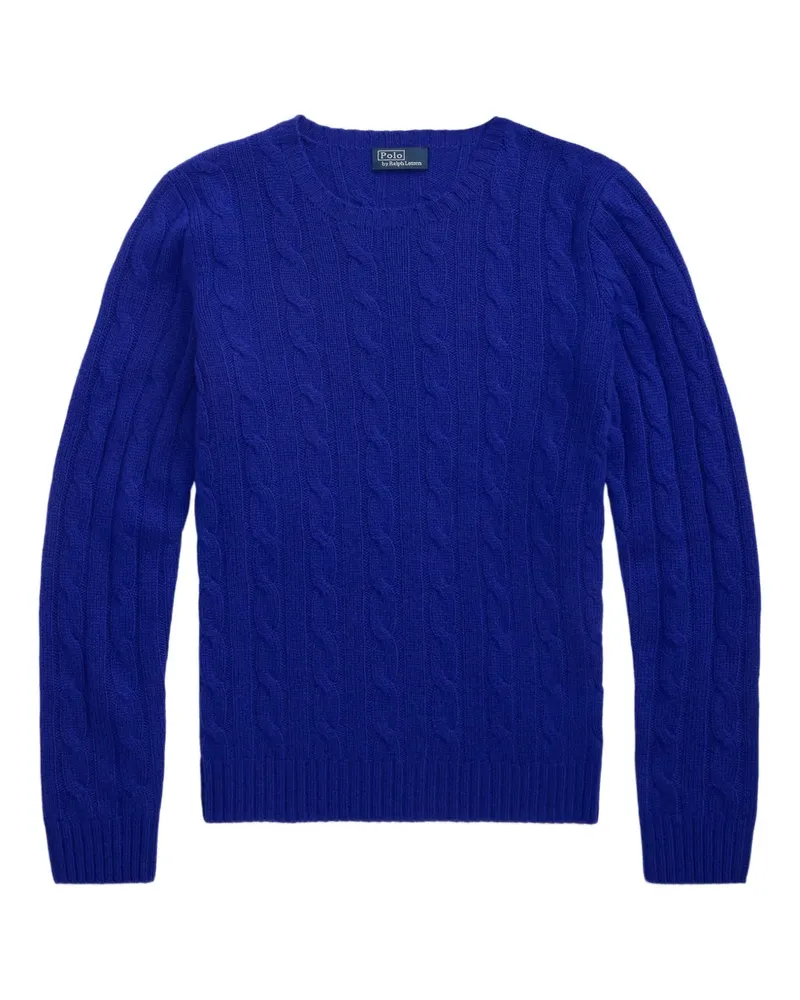 Ralph Lauren Kaschmirpullover mit Zopfmuster - Blau Blau